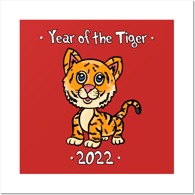 Year of the Tiger 2022 Wall Art by RoserinArt